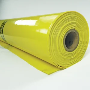 Texto alternativo: Rollo de lámina plástica amarilla TEGO® WRAP VAPOR BARRIER (15-MIL)