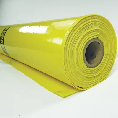 Texto alternativo: Rollo de lámina plástica amarilla TEGO® WRAP VAPOR BARRIER (15-MIL)